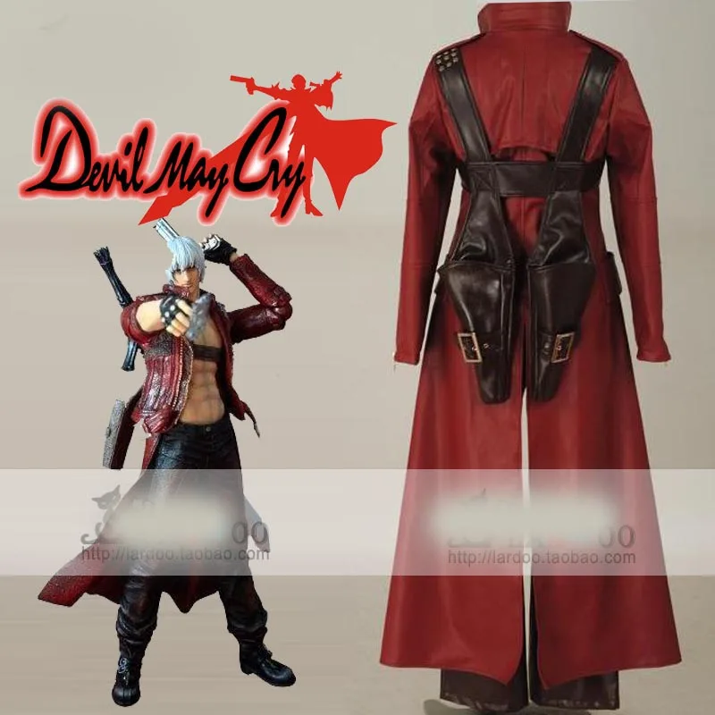 DMC 3 Данте косплей кожаный костюм Хэллоуин Косплей Костюм 11| |