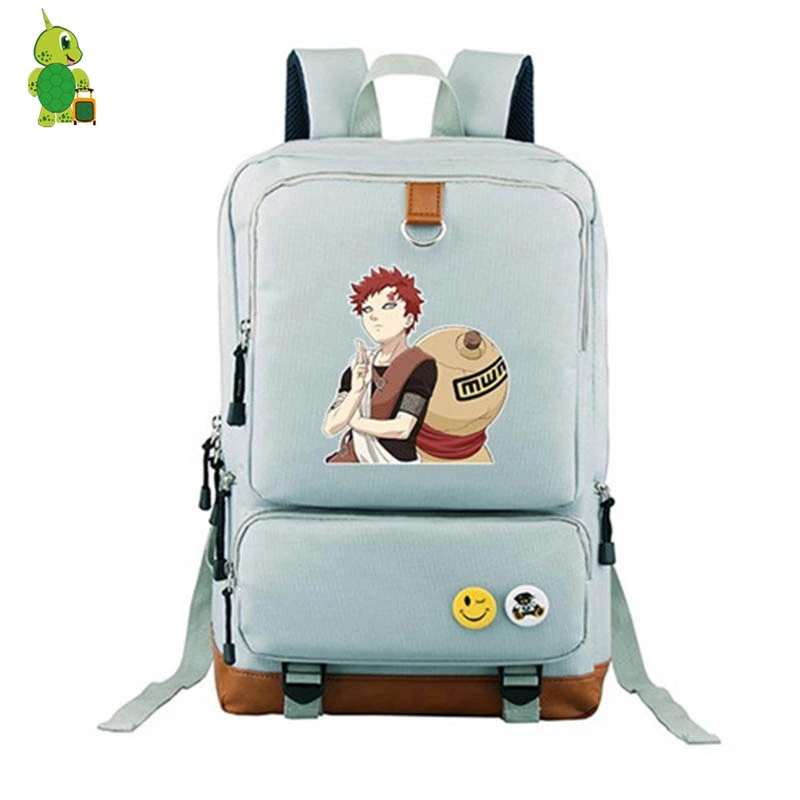 Аниме Chibi Наруто рюкзак Какаси Наруто Саске школьная сумка для подростков мальчиков девочек ноутбук рюкзак большой емкости дорожные сумки - Цвет: 12