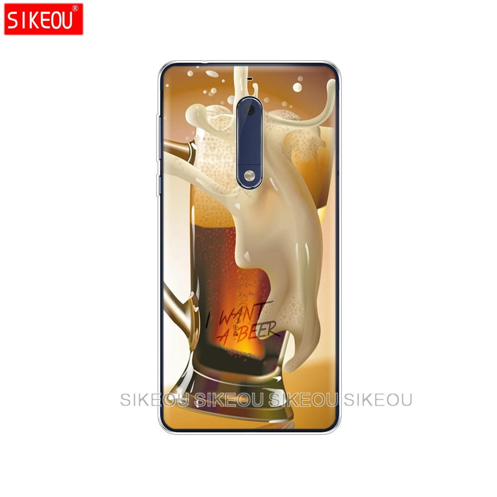 Силиконовый чехол для телефона Nokia 5 3 6 7 PLUS 8 9 /Nokia 1 2 2018 пиво стакан пива летняя Тай
