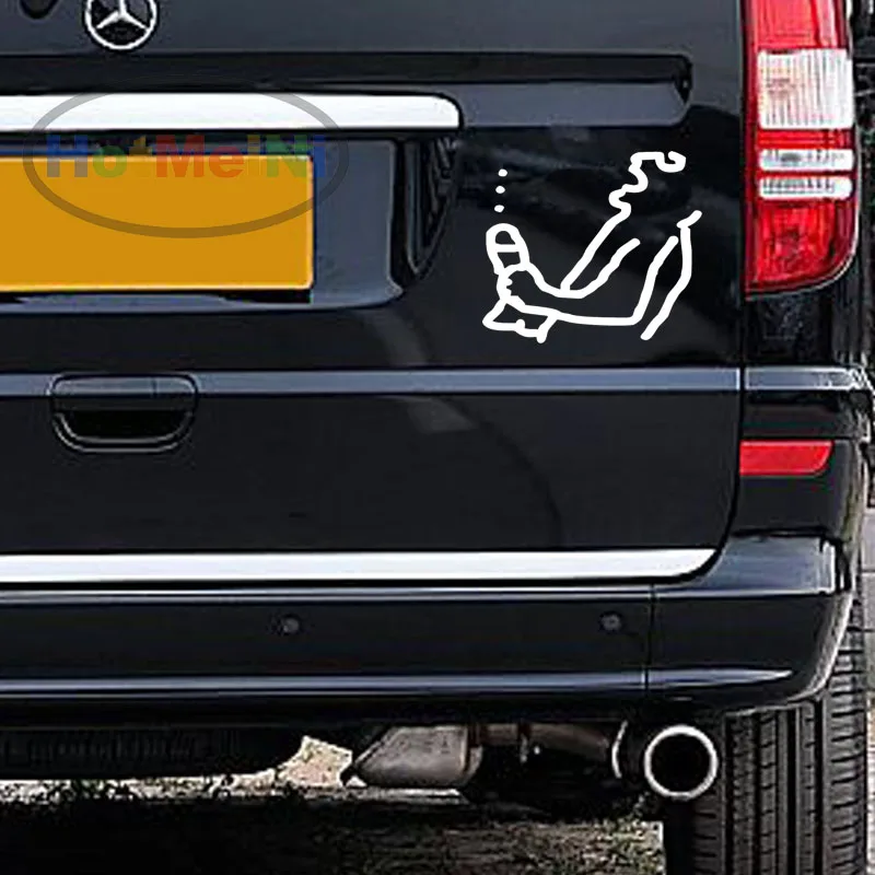 Мастурбирующая Виниловая наклейка для автомобиля забавная шутка пенис оргазм