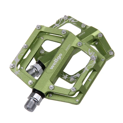 Green Wellgo Kb009 сверхлегкие педали из алюминиевого сплава MTB горный велосипед велосипедные педали - Цвет: Green