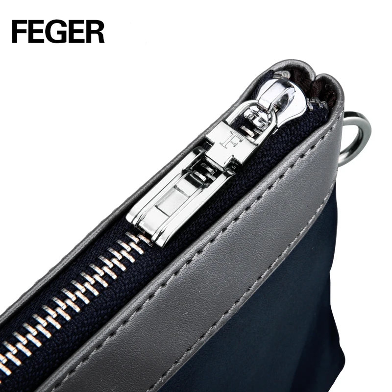 Мужской клатч мужской кошелек на молнии карман для телефона нейлоновый ткань