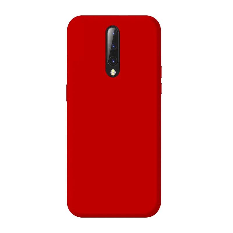 Жидкий силиконовый Мобильный телефон чехол для Oneplus 7 Pro Мягкий ТПУ задняя крышка