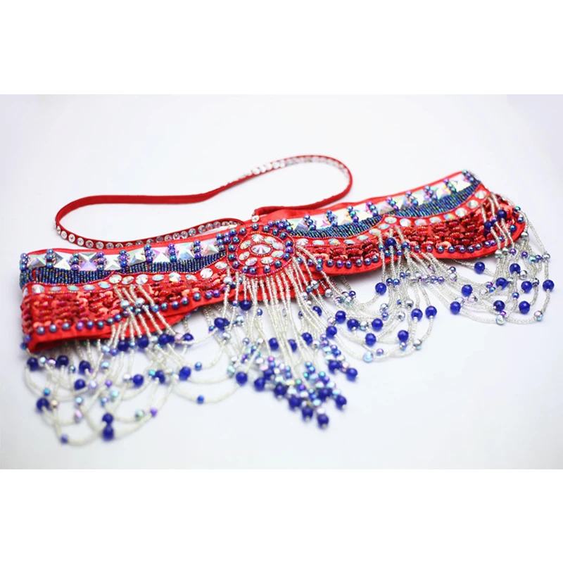 New Stage Performance Belly Dance Costumes 2 Oriental Style Sequins Beaded Top Bras and Belts. | Тематическая одежда и