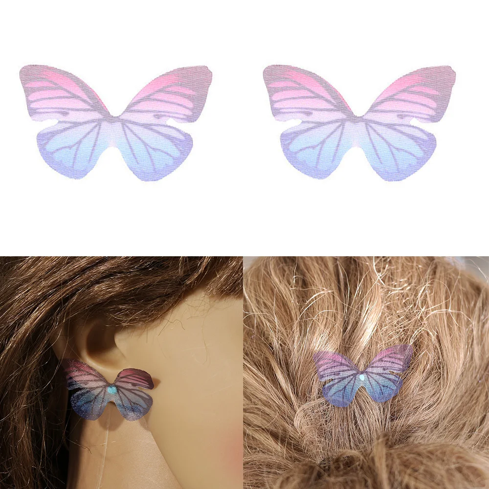 Ожерелье из эферической органзы с бабочкой 5 цветов|Принадлежности для