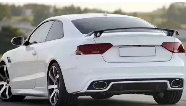 Для Audi A3 A4 A5 A6 S5 S4 S3 TT R8 СПОЙЛЕР КРЫЛО ST стиль ABS пластик Неокрашенный задний крыло