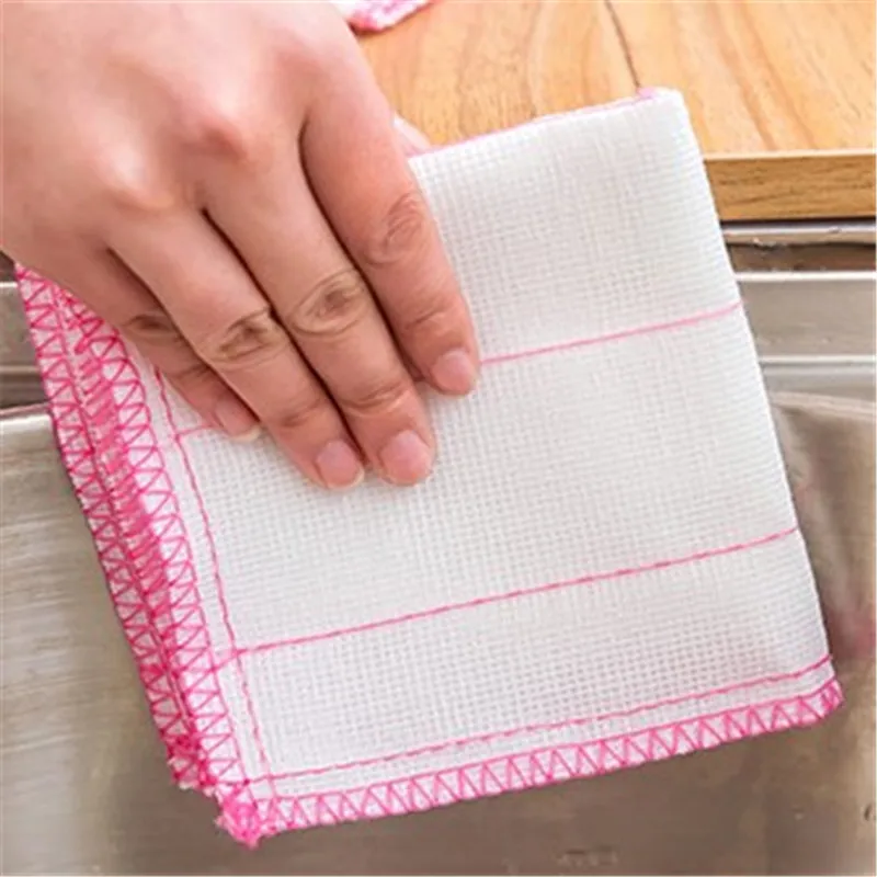 1 предмет эффективная АНТИ смазка цветное блюдо волокна ткани кухонные тряпки