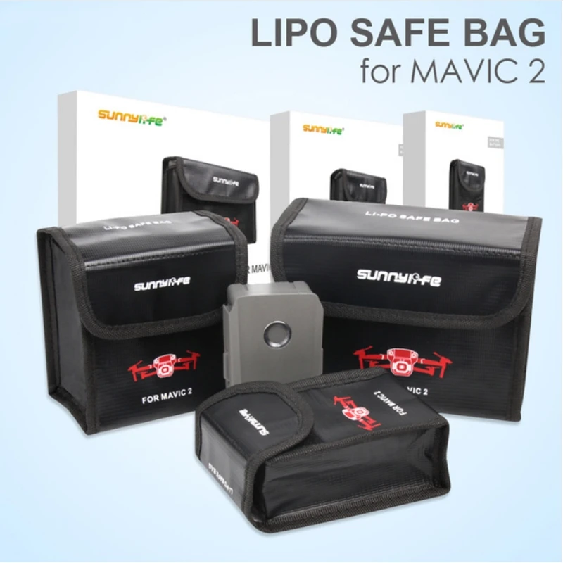 Sunnylife Взрывозащищенная сумка для LiPo Защитная хранения аккумулятора дрона DJI MAVIC 2
