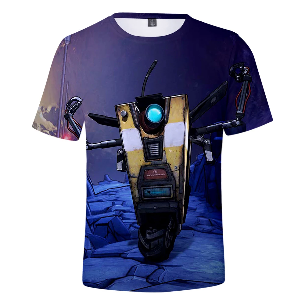 Лидер продаж футболка с 3D принтом игры Borderlands 3 летняя модная коротким рукавом