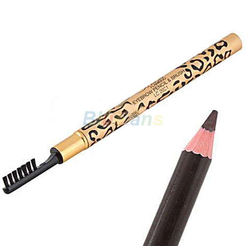 

Wholesale Women's Waterproof Leopard Brown Eyebrow Enhancer Pencil with Brush Make Up Tool 45XD