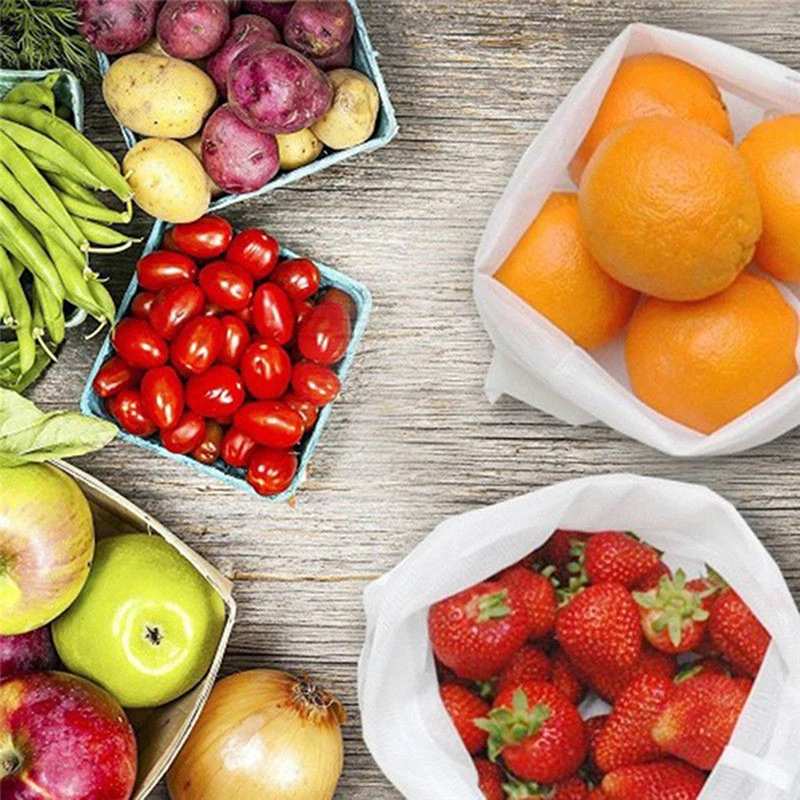 5 шт./партия многоразовые сетки производят сумки овощные игрушечные фрукты сумка