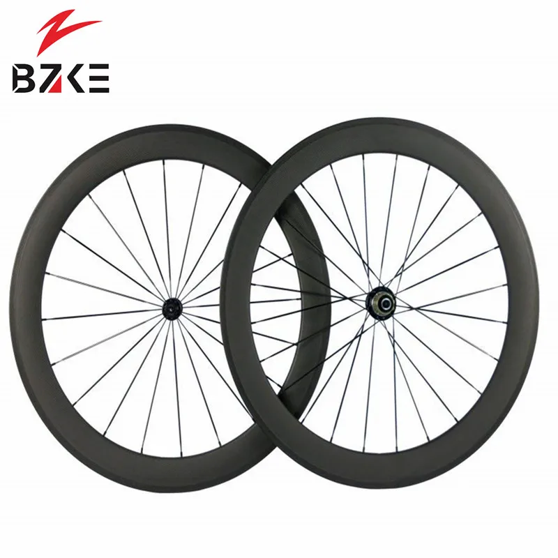 Carbon Wheels 700C 60mm Clincher 25mm Width Powerway R36 Racing Road Bike Wheelset carbon road bicycle wheels 135QR 11v body | Спорт и