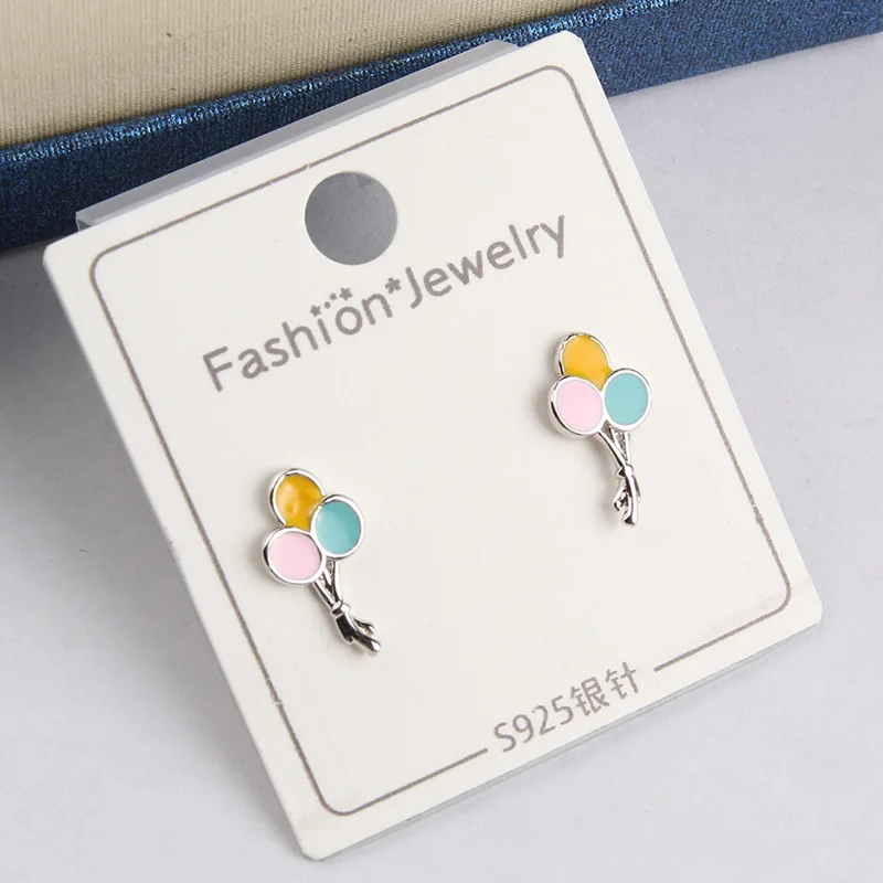 Серьги гвоздики в виде стрекозы с животными минимализм Асимметричные серебряные