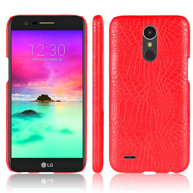 Чехол для LG K10 2017 X400 X 400 чехол из искусственной кожи под крокодила + задняя крышка