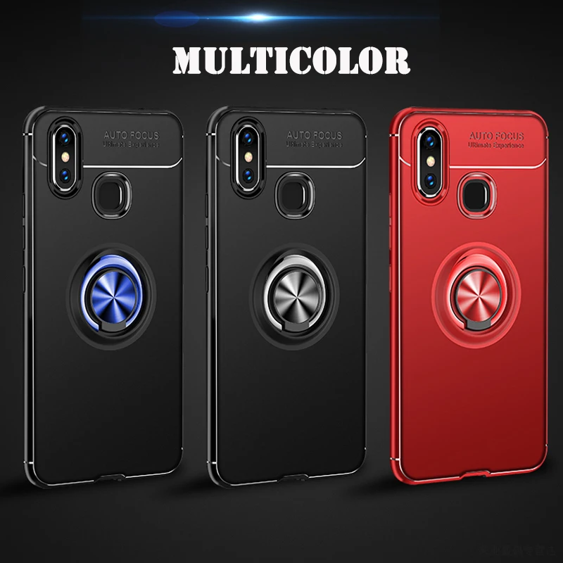 Ultra Thin Matte Rugged Soft Silicone Matel Magnetic Car Holder Case 360 Finger Ring Stand For Xiaomi Mi Mix 2 2S Mix2s Cover |