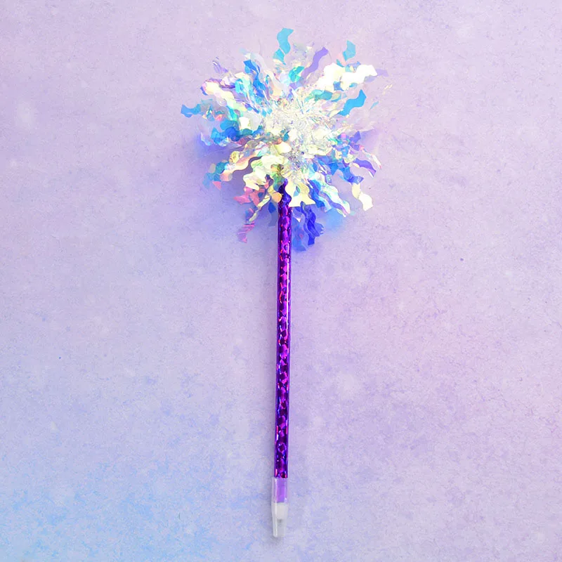 Beautiful Cute Rainbow Colors Silk Ball Pen Iridescent Laser Ballpoint Pen for Kids School Stationery Gift Korean Supplies
