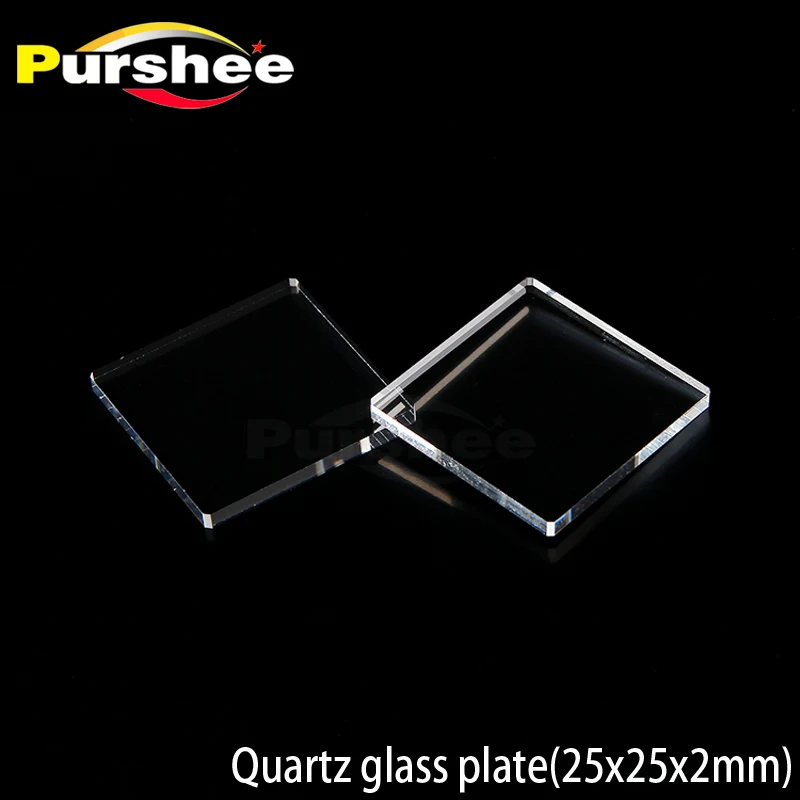 Пластина из кварцевого стекла (25x25x2 мм)|plate|plate glass |