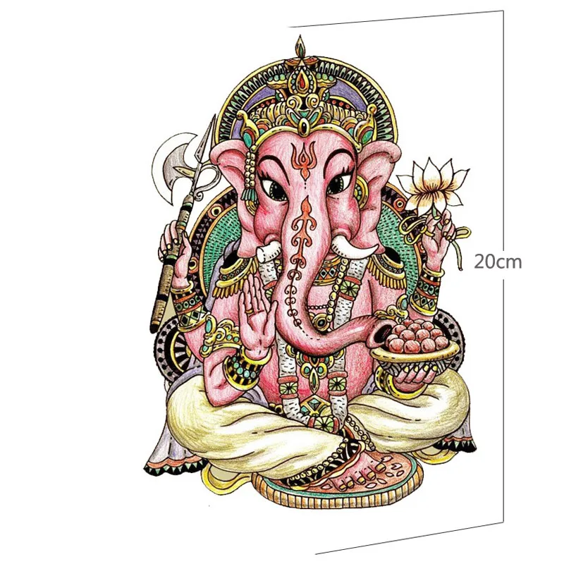 Тату наклейка временная татуировка боди арт рукав для татуировки на руку s 12*22 см