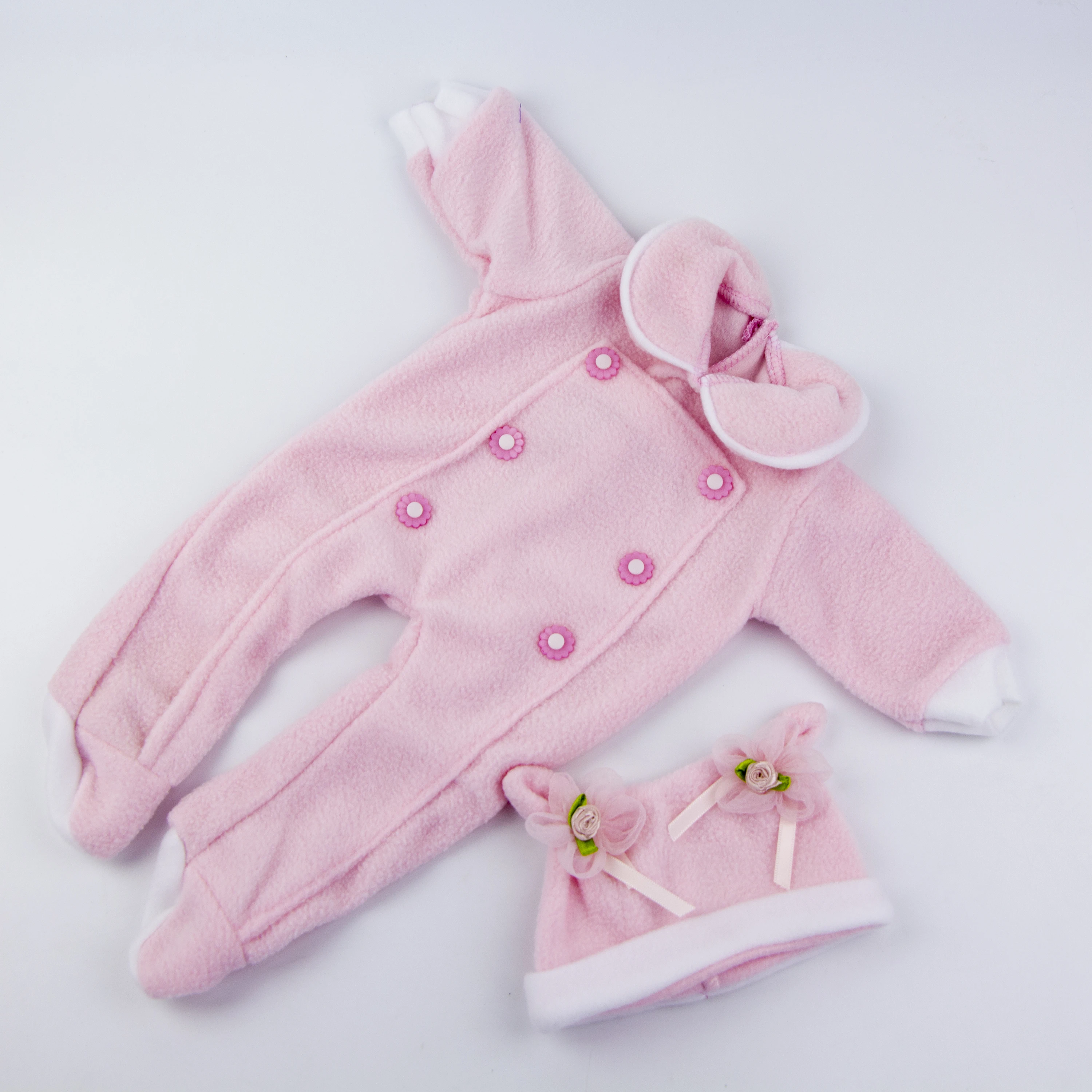 KEIUMI стиль жизни розовый комбинезон одежда для 17-18 дюймов Reborn Baby Doll Одежда куклы костюмы для детей день подарки подарок детям