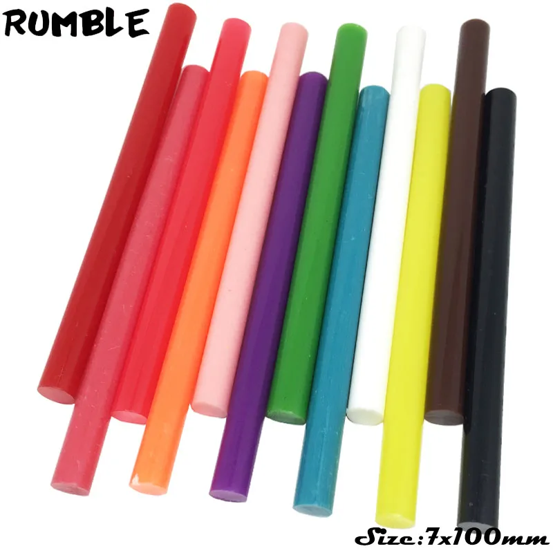 Гул 7 мм 12 Цвет одноцветное термоклей Стик для Электрический клеевой пистолет