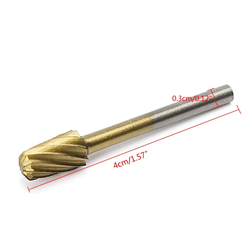 20 Pcs 3mm HSS Engraving Cutter Woodworking Grinding Electric Rotary File Head | Инструменты