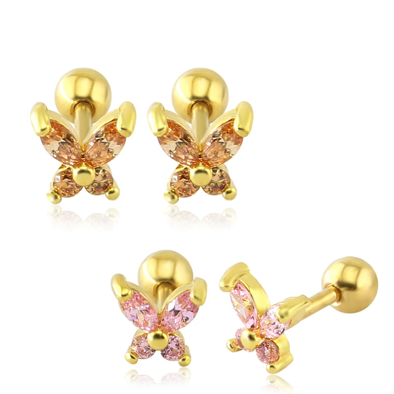 1 пара красивые серьги на козелок из хирургической стали ушной хрящ|surgical steel