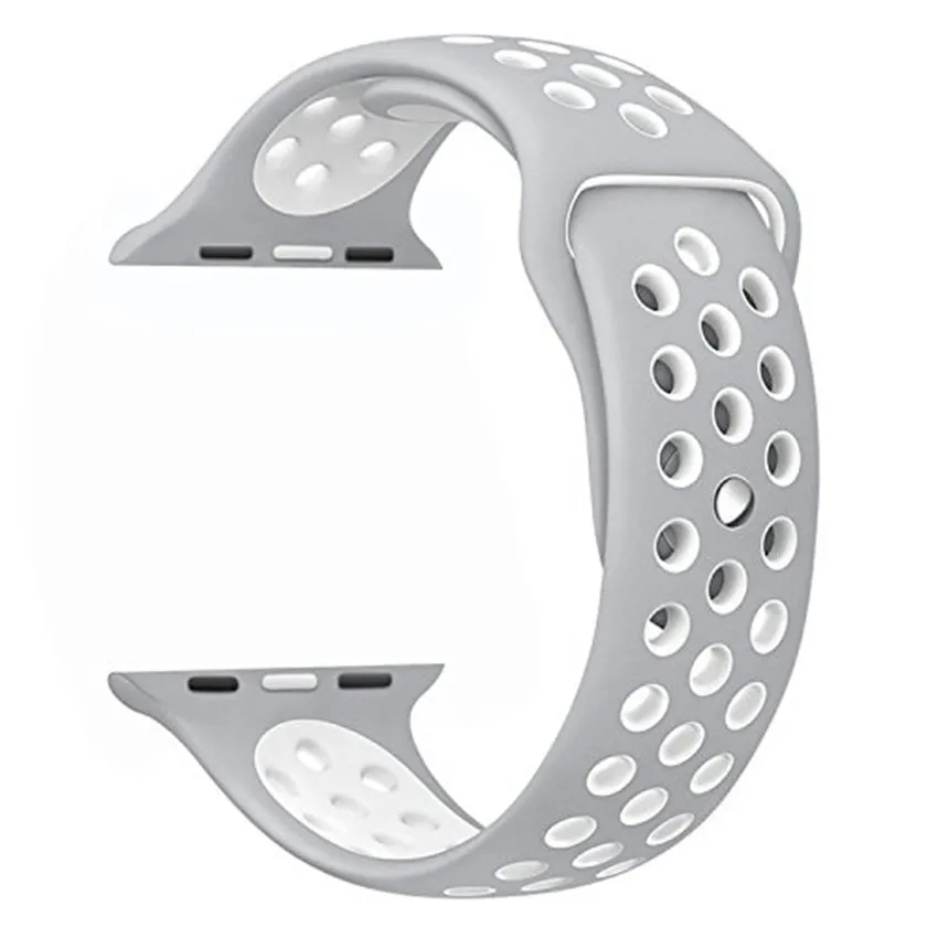 Спортивный мягкий силиконовый ремешок для часов Apple Watch 42 мм 38 мм 40 мм 42 мм сменный Браслет для iWatch серии 1 2 3 4