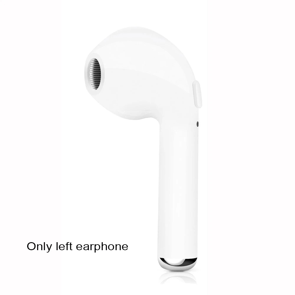 One Left Earphone I7s TWS мини беспроводные Bluetooth наушники, стерео наушники-вкладыши, гарнитура, наушники с микрофоном для Iphone, Xiaomi, всех смартфонов, i10, i12 - Цвет: One Left Earphone