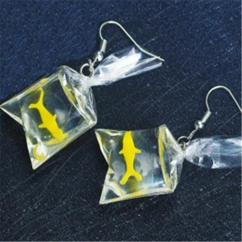 Женские серьги-гвоздики в форме рыбки Lucky изящный Джокер с противоаллергенным