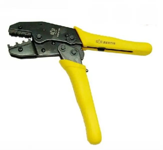 

BESTIR taiwan excellent PP 0.5-1.0 1.5-2.5 4-6mm*mm electrical cable terminal crimping pliers tool NO.01104 freeship