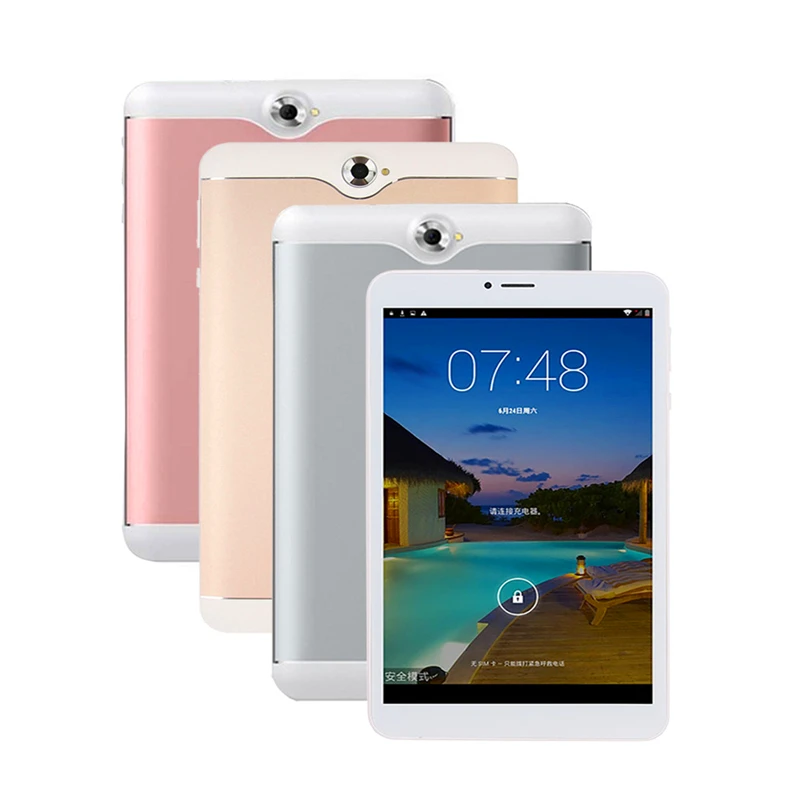 8 дюймовый 3G планшет с телефонным звонком Android 4 четырехъядерный MTK6582 WiFi Bluetooth GPS