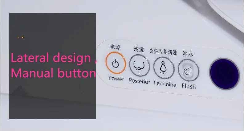 Роскошный удлиненный Интеллектуальный туалет P trap с дистанционным управлением