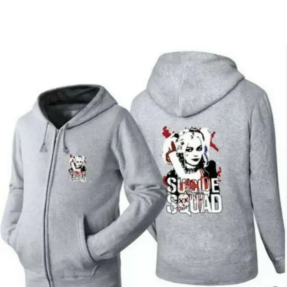 Толстовка с капюшоном для мужчин куртка косплея|suicide squad harley|joker cosplaysuicide harley quinn |