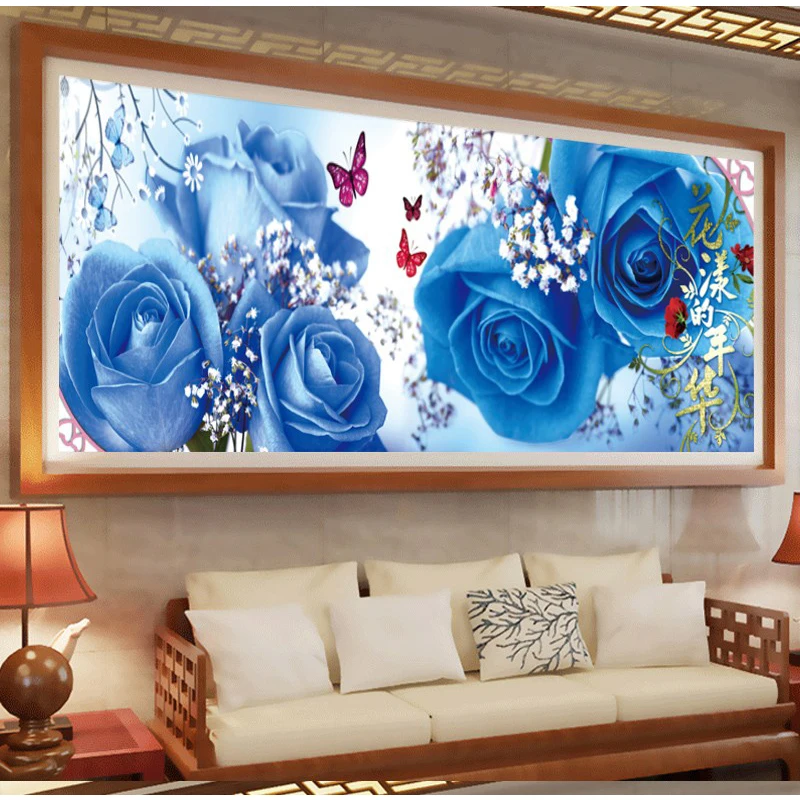 109*37 Алмазная картина с цветами круглые картины комплекты кристаллов для вышивки