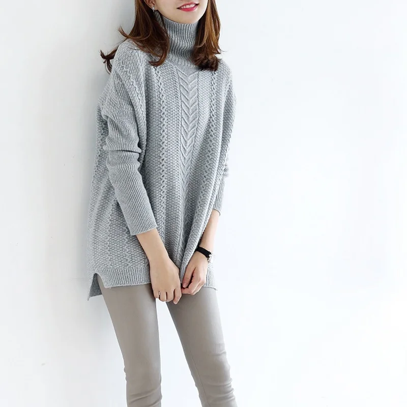 

2019 autumn sweater women's long-sleeved pullover women loose knitting
