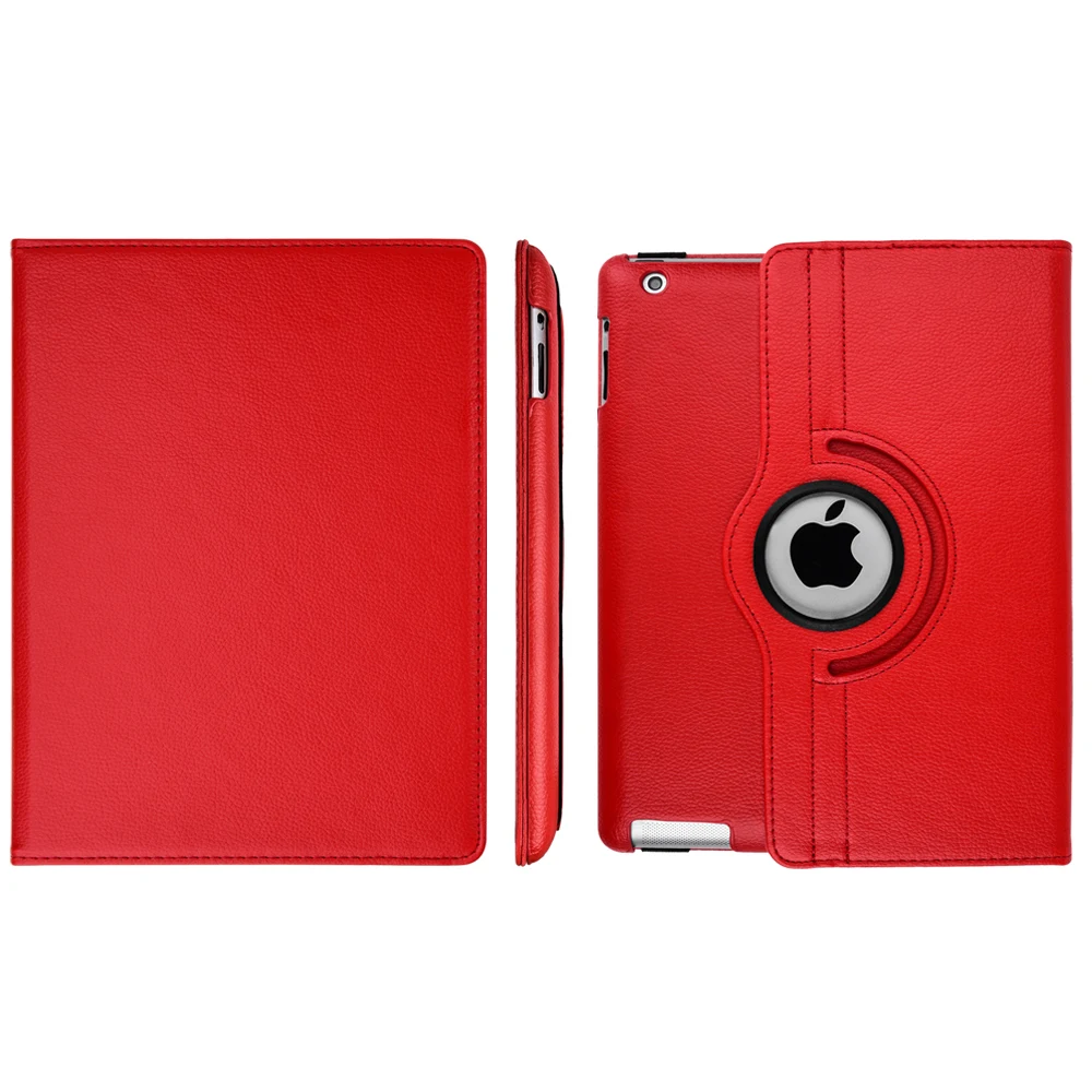 360 градусов вращающийся стенд Smart Cover PU кожаный чехол для Apple iPad 4th Generation дисплей/iPad