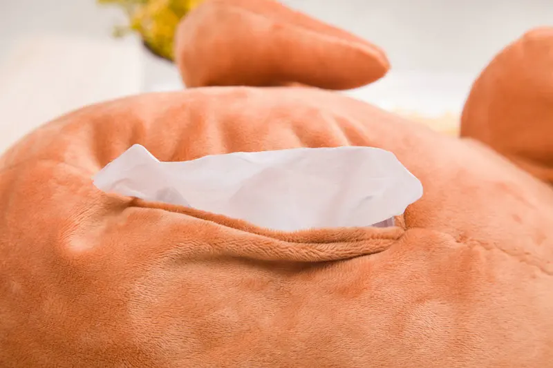 Tissue Box Плюшевые игрушки из серии индейки, 1 шт., мягкие плюшевые игрушки для жареных цыплят, тканевая коробка, подушка, одеяло, ручная грелка, куклы, игрушки для детей, девочек - Цвет: Tissue Box
