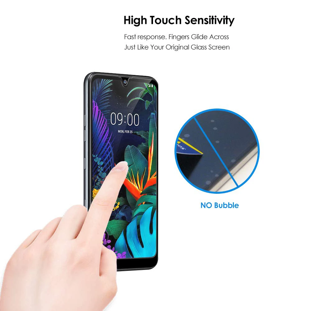 Полный Клей полное покрытие из закаленного стекла для LG K50 протектор экрана