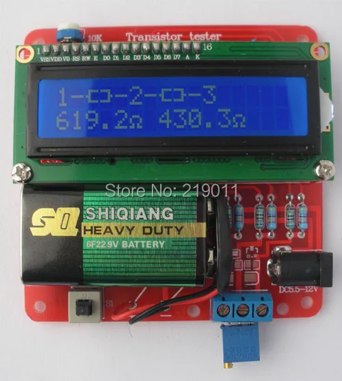 DIY Набор 2014 новый тестер транзисторов конденсатор ESR Индуктивный резистор