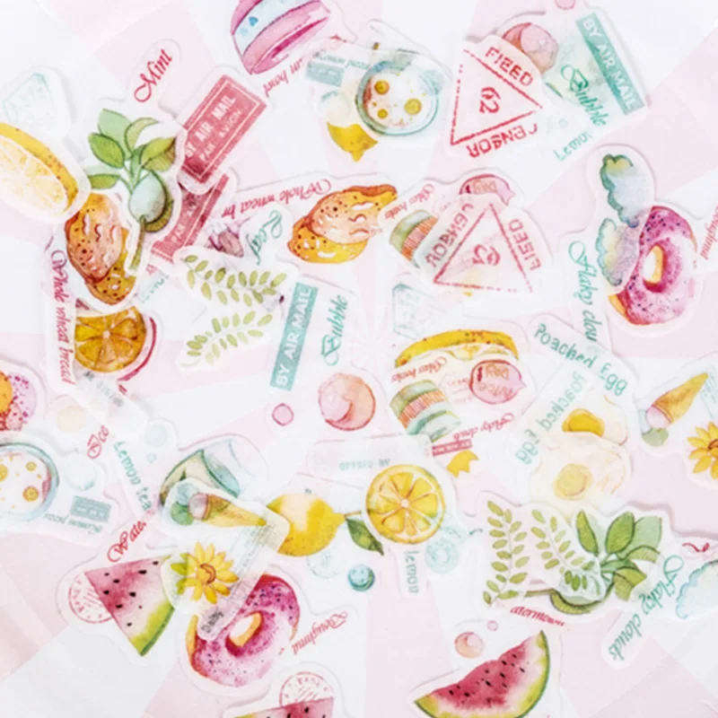 40 шт./лот освежающий цветок мини бумажная наклейка декоративные наклейки сделай