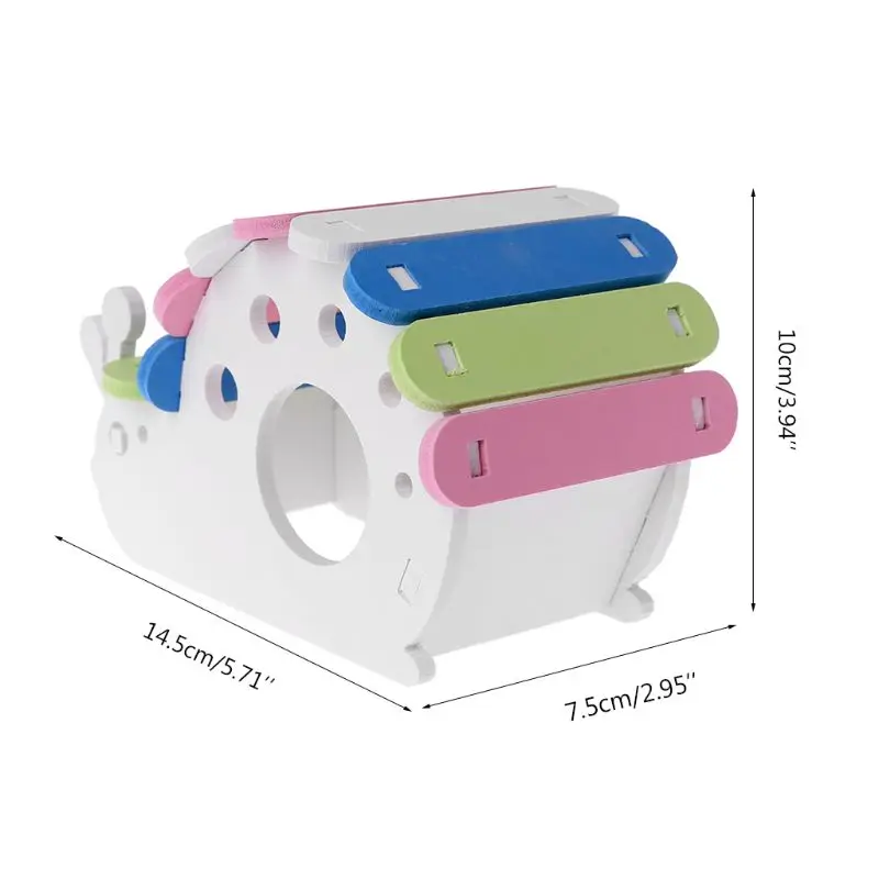 Улитка Форма деревянный дом хомяка Крыса Мышь упражнения Спящая игрушка