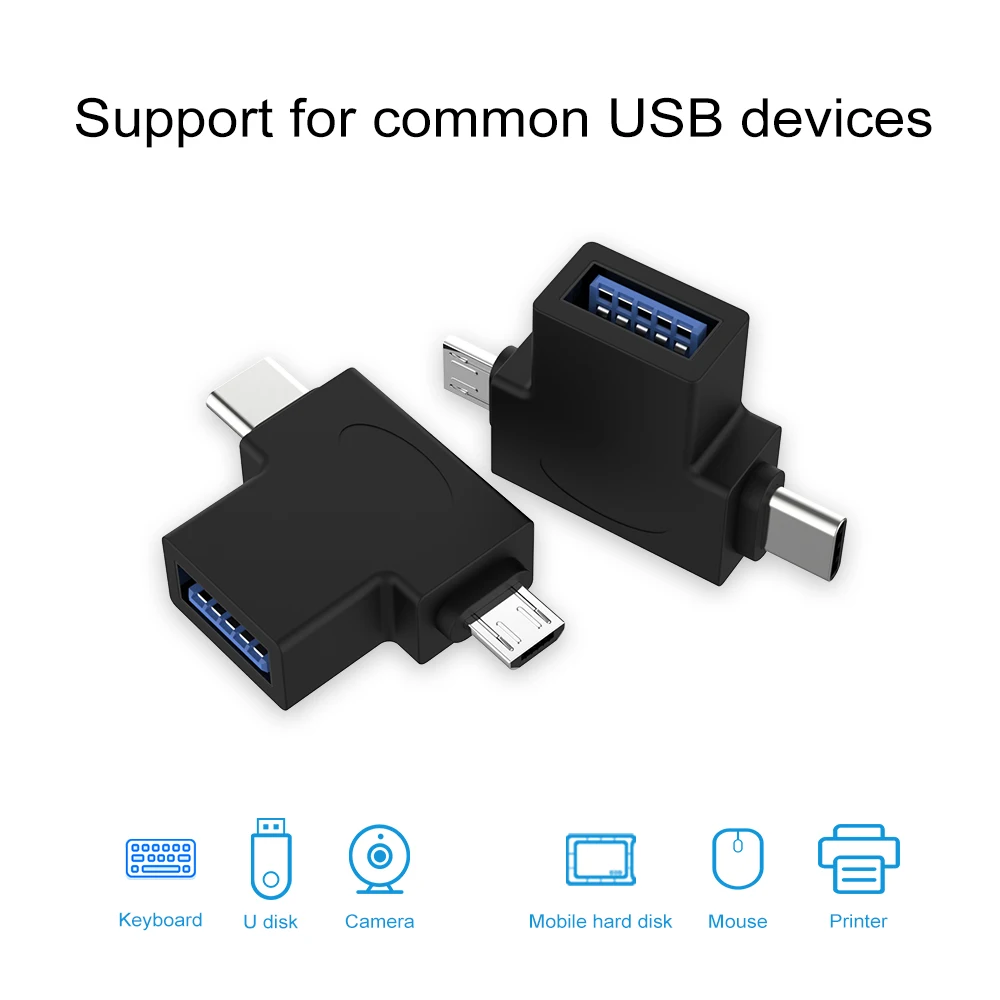Robotsky OTG USB 3,0 type-C Mirco usb конвертер USB C Mrico usb мужчина к женскому USB3.0 для samsung huawei Letv Macbook Matebook