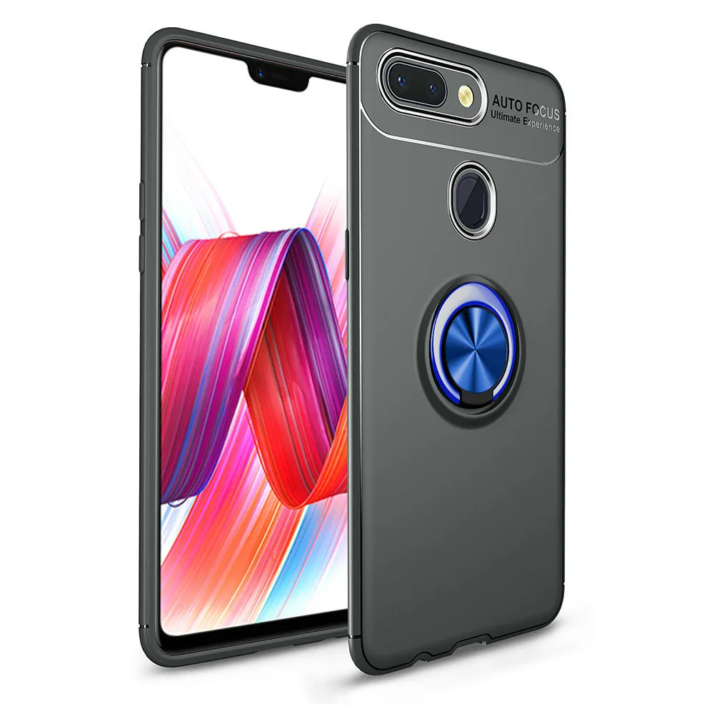 For Xiaomi Mi 8 Lite Case Metal Ring Holder Celular Magnetic Kickstand Soft Silicon Phone Bags Cases Covers |