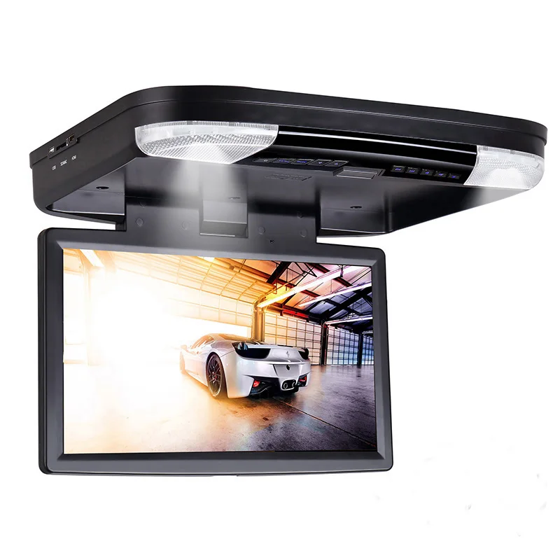 15 6 дюймовый автомобильный монитор на крышу откидной DVD плеер HD 1080 P видео с HDMI