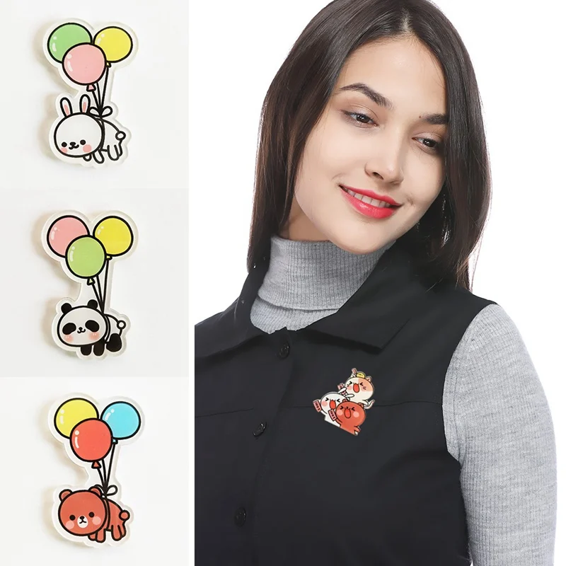 1 шт. Женская акриловая брошь в виде панды | Украшения и аксессуары