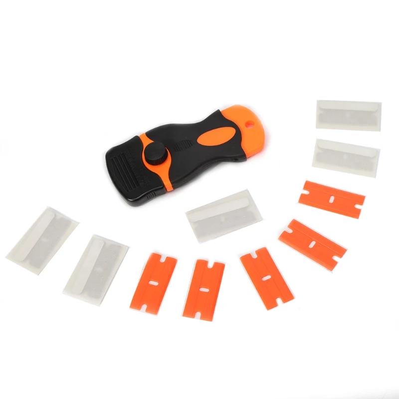 

Plastic Car Sticker Remover Edge Blade Razor Scraper Set Window Spatula Tools
