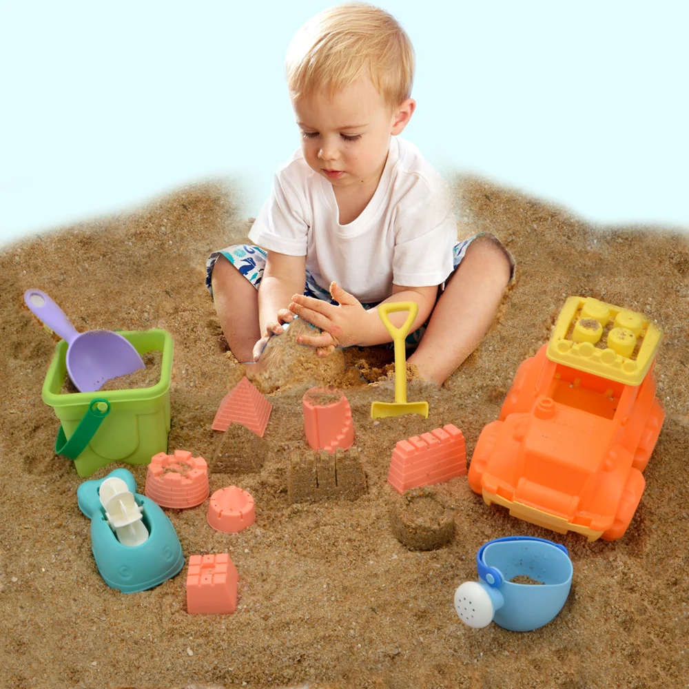 Wishtime детские пляжные игрушки для малышей игрушка пляжа набор с ведром формочка