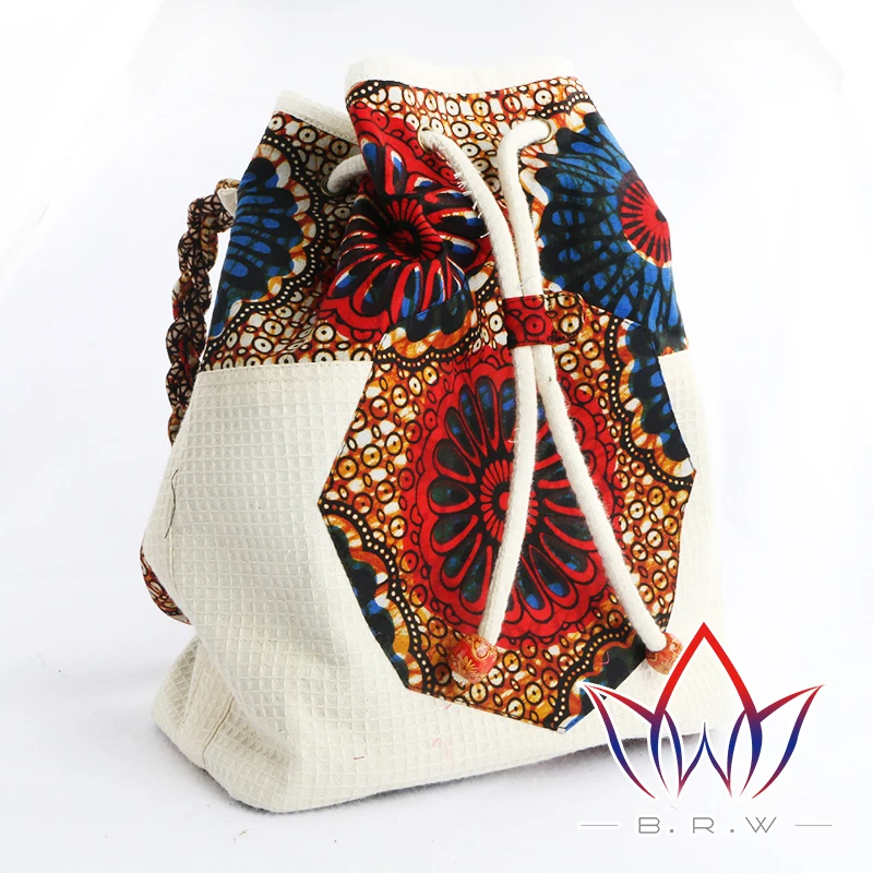 2017 Новый дизайн Африканский Базен Riche принт восковой хлопок женские сумки на