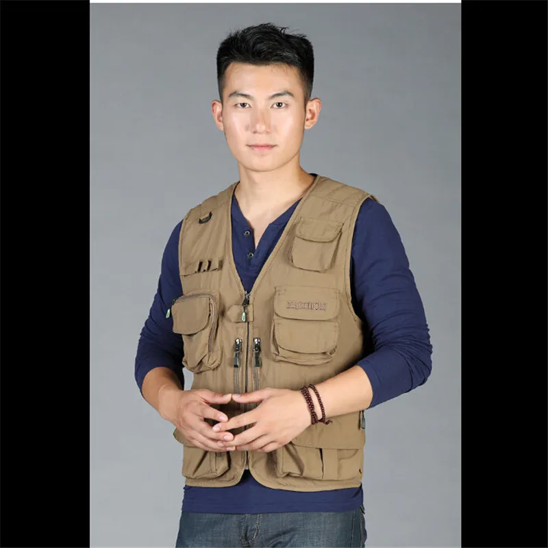 Жилетка мужская похожая на пояс Повседневный хлопковый жилет со множеством