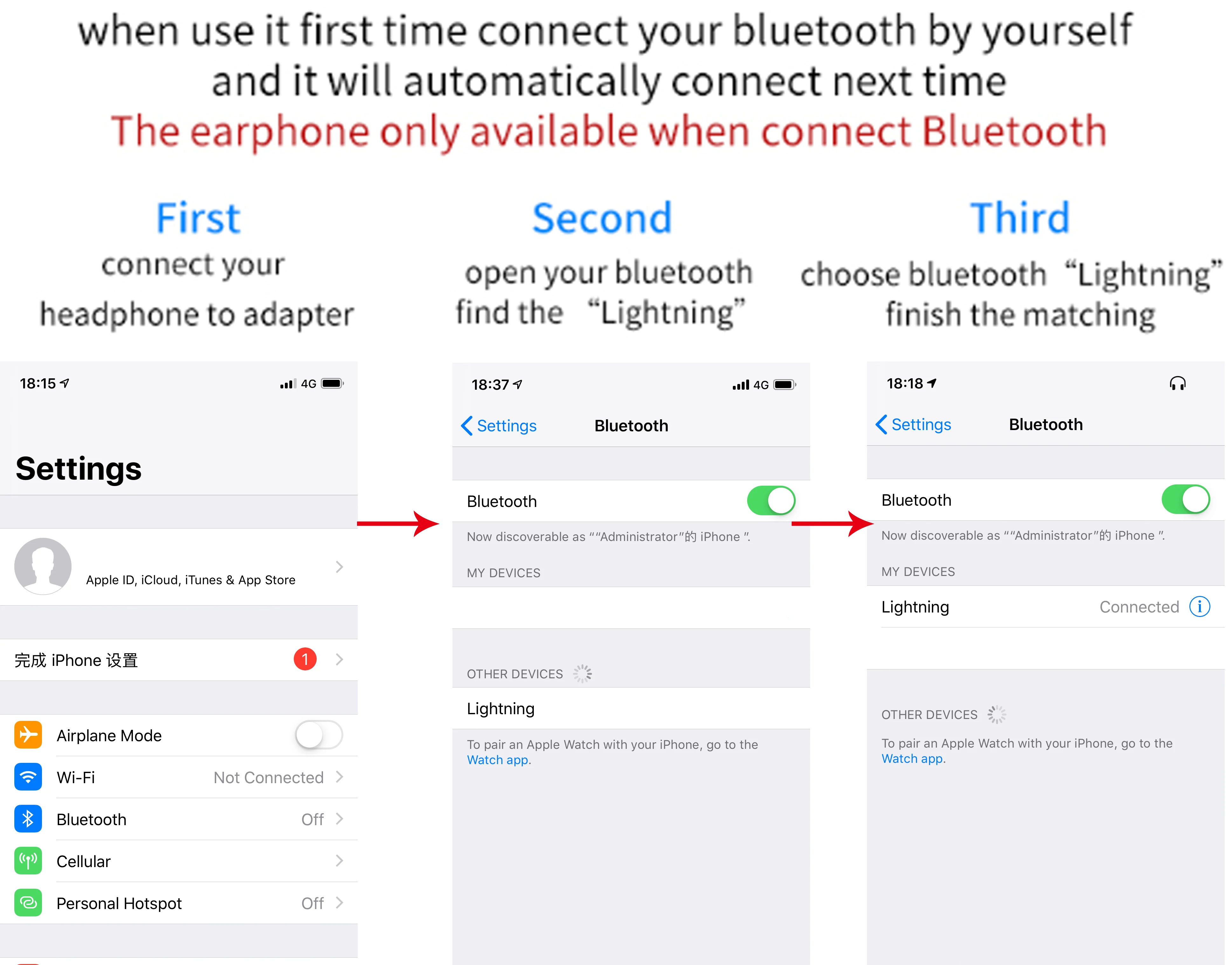 10 шт. электерми Проводные Bluetooth наушники с микрофоном наушники для освещения iPhone 8 7 Plus X XR XS Max стерео наушники audifono